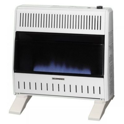 ProCom 30,000 BTU Dual-Fuel Ventless Blue Flame Gas Space Heater, Blower and Base Feet Included