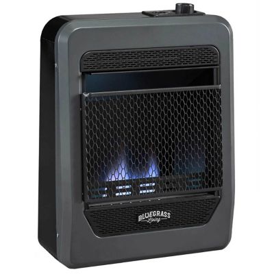Bluegrass Living 10,000 BTU Ventless Blue Flame Gas Wall Space Heater, 200082