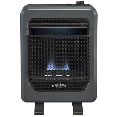 Bluegrass Living 10,000 BTU Ventless Blue Flame Gas Wall Space Heater, 200084