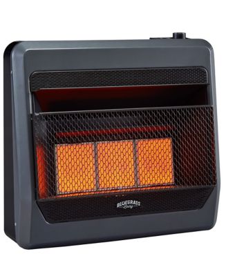 Bluegrass Living Natural Gas Ventless Infrared Space Heater With Blower and Base, 30,000 BTU, T-Stat Control, B30TNIR-BB