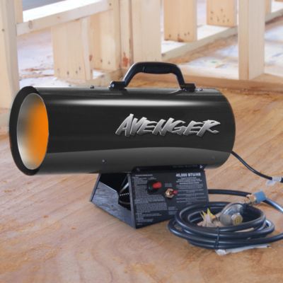 Avenger Portable Forced Air Propane Heater, 950 sq. ft., 40,000 BTU