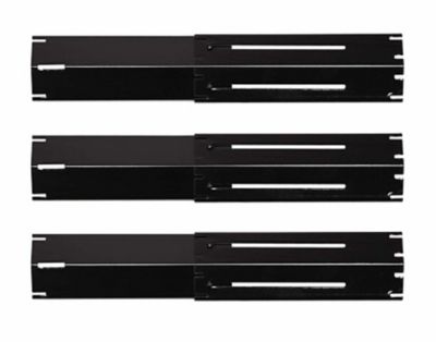 Avenger Universal BBQ Replacement Heavy-Duty Adjustable Porcelain Steel Gas Grill Heat Plate Shield, 4 pc.