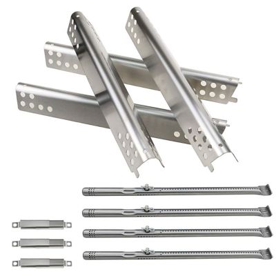 Avenger CBRK-1 Universal BBQ Burner Repair Kit Includes Stainless Heat Shields, Grill Burners, Crossover Tubes