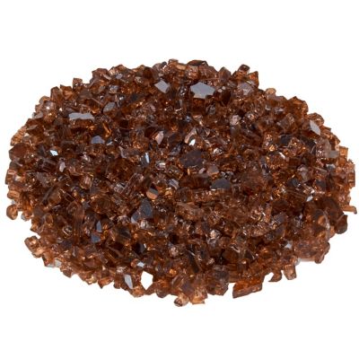 Image showing  Duluth Forge 1/4In. Classic Copper Fire Glass - 10 lb. Bag Fire Pit Glass - Model# 14COGM
