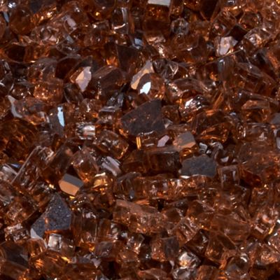Generic Duluth Forge 1/4In. Premium Reflective Copper Fire Glass - 10 lb. Bag Fire Pit Glass - Model# 14RCOGM