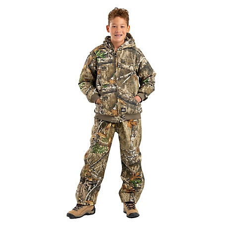 Berne Kid's Camouflage Duck Insulated Hooded Jacket