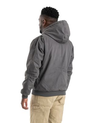 Image showing  Men's Super-Duty Washed Duck Quilt-Lined Hooded Jacket