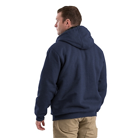 Berne Men's Quilt-Lined Zip-Front Hooded Sweatshirt