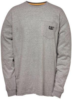 Caterpillar Men's Long-Sleeve Trademark Pocket T-Shirt