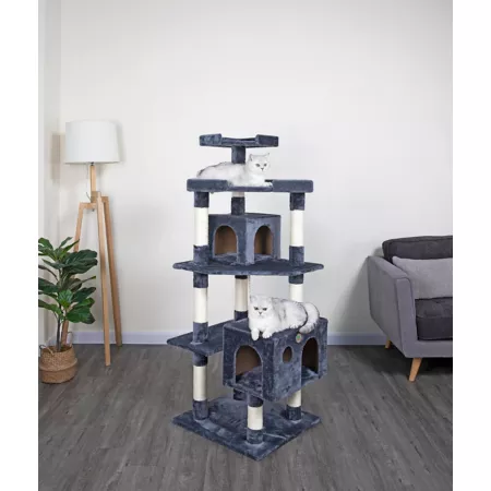 Go Pet Club 60" Cat Tree House with Sisal Scratching Posts Cat Trees & Condos