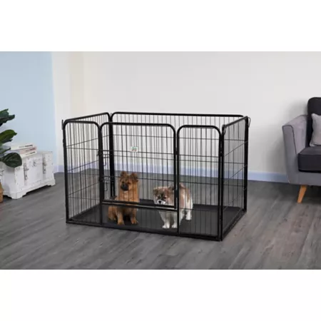 Go Pet Club Heavy Duty Indoor/Outdoor Pet Playpen Crate 50 in. Pet Exercise Pens