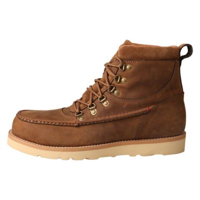 Image showing  Men's Alloy Toe Waterproof Wedge Sole Work Boots, 6 in.