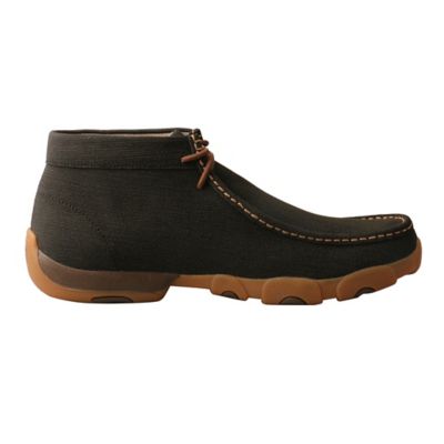Image showing 5 th Twisted X Men's Work Steel Toe Chukka Driving Moc Casual Shoes, Black