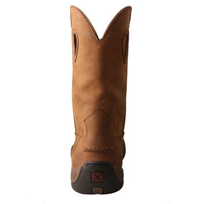Image showing 4 th Twisted X Men's Mid-Calf Waterproof Pull-On Hiking Boots, 11 in., Brown