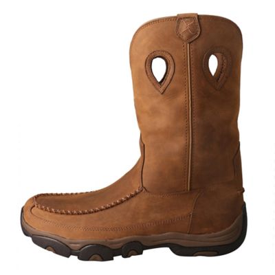 Image showing  Men's Mid-Calf Waterproof Pull-On Hiking Boots, 11 in., Brown