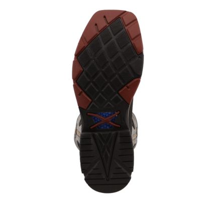 Image showing  Men's WS Toe Western Work Boots, 12 in., Black/Gray