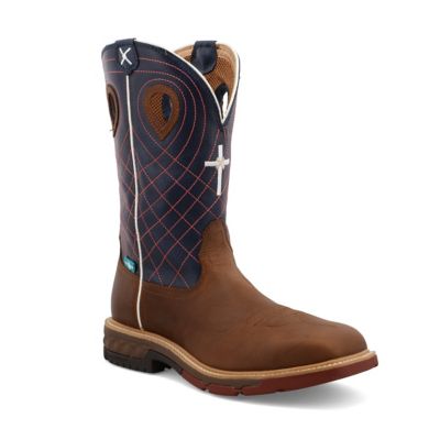Image showing 7 th Twisted X Men's Alloy Toe Western Work Boots, 12 in., MXBAW01-B-08