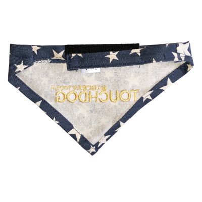 Image showing  Star Patterned Fashionable Velcro Dog Bandana