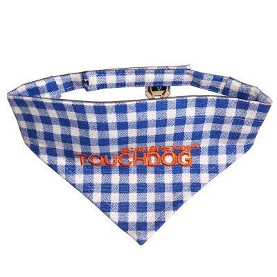 Touchdog Plaid Fashionable Dog Bandana