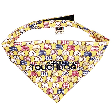 Touchdog Elephant Fashionable Velcro Dog Bandana