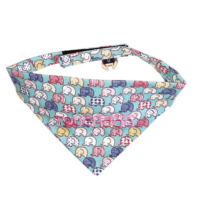 Touchdog Elephant Fashionable Velcro Dog Bandana