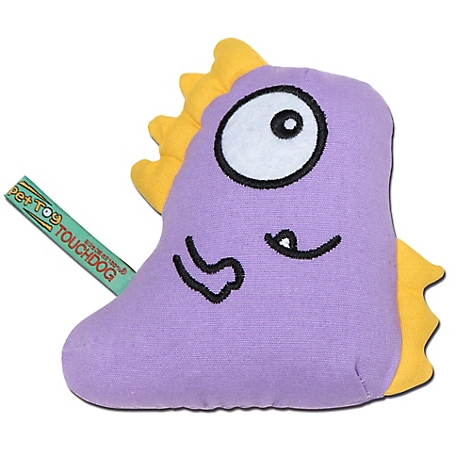 Touchdog Shoefaced Monster Plush Dog Toy, Purple