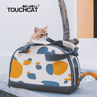 Image showing 5 th TouchCat Tote-Tails Polyester Collapsible Cat Carrier, 18.1 in.
