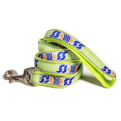 Image showing  Chain-Printed Tough-Stitch Adjustable Dog Collar and Leash