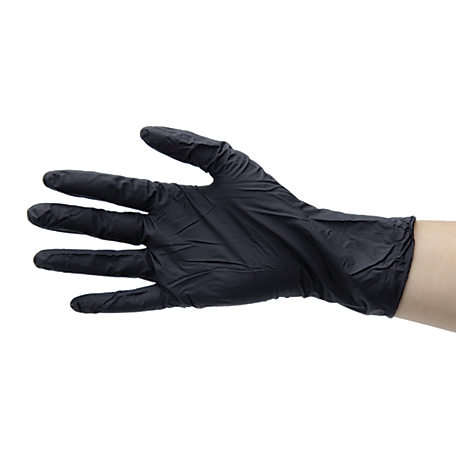 Ideal Instruments Nitrile Black Gloves, Medium, Box of 100, AT450-M