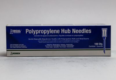 Image showing  Poly Hub Needle, Hard Packed, 20 Gauge x 1/2 in., 100-Pack