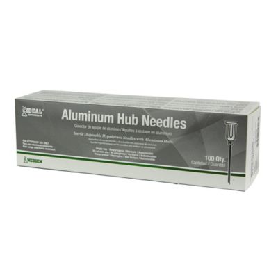Image showing  Aluminum Hub Needles, 16 Gauge x 5/8 in., Hard Packed, 100-Pack