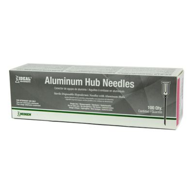 Image showing  Aluminum Hub Needles, 18 Gauge x 5/8 in., Hard Packed, 100-Pack