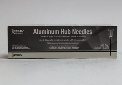 Image showing  Aluminum Hub Needles, 18 Gauge x 1 in., Hard Packed, 100-Pack