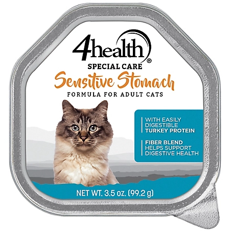 4health Special Care Adult Sensitive Stomach Formula Turkey Recipe Wet Cat Food, 3.5 oz.