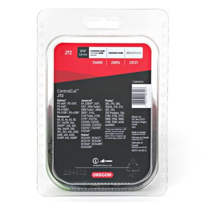 Image showing  18 in. J72 ControlCut Chainsaw Chain, 0.325 in. Pitch, 0.058 in. Gauge, 72 Drive Links