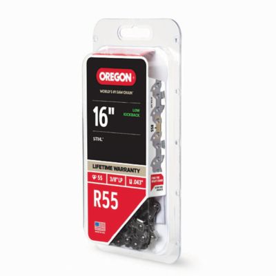 Image showing 5 th Oregon 16 in. AdvanceCut Chainsaw Chain, 3/8 in. Pitch, 0.043 in. Gauge, 55 Drive Links, R55