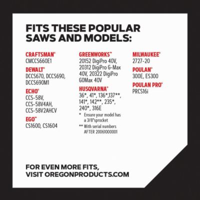 Image showing  16 in. AdvanceCut Chainsaw Chain, 3/8 in. Pitch, 0.043 in. Gauge, 56 Drive Links, R56