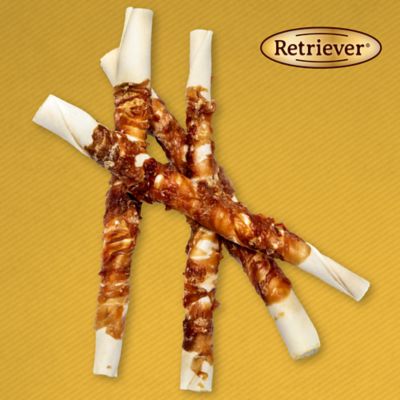 Image showing  Large Chicken-Wrapped Rawhide Twists Dog Chew Treats, 6 ct.