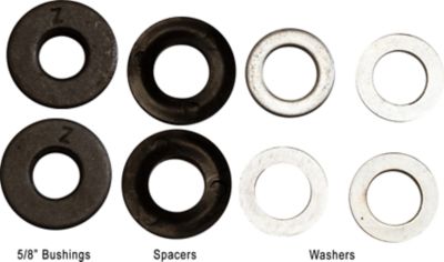 Image showing  9x3.5-4 Flat-Free Zero-Turn Lawn Mower Smooth Tread Tire Assembly with Universal Kit