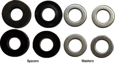 Image showing  13x5-6 Flat-Free Zero-Turn Lawn Mower Smooth Tread Tire Assembly with Universal Kit, 3/4 in. Bushings