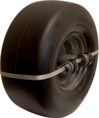 Image showing  13x6.5-6 Flat-Free Zero-Turn Lawn Mower Smooth Tread Tire Assembly