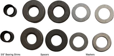 Image showing  11x4-5 2PR Pneumatic Zero-Turn Lawn Mower Smooth Tread Tire Assembly with Universal Kit
