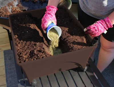 Image showing  City Picker Raised Bed Garden Grow Box, Brown