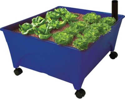 Emsco Hydropickers Hydroponic Garden Grow Box, Non-Electric, 24 in. x 20 in. Footprint, Mobility Provided by Casters