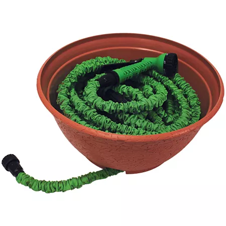 Emsco Expandable Hose Storage Pot Holds up to 150 Feet of Expandable Hose Hose Reels & Storage