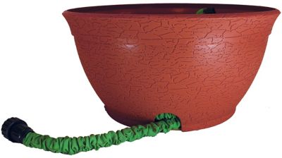 Image showing  Expandable Hose Hider Hose Storage Pot, Holds Up to 150 ft. of Expandable Hose