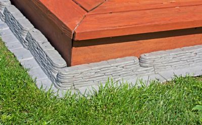 Image showing  20 ft. Bedrocks Trim-Free Lawn Edging, Natural Stacked Slate Design, 2032HD