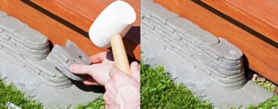 Image showing 6 th Emsco 20 ft. Bedrocks Trim-Free Lawn Edging, Natural Stacked Slate Design, 2032HD