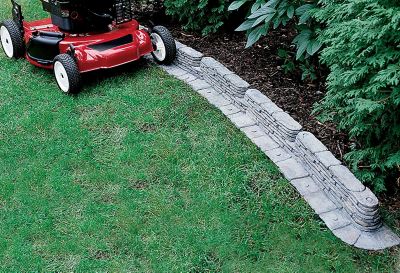 Image showing 8 th Emsco 20 ft. Bedrocks Trim-Free Lawn Edging, Natural Stacked Slate Design, 2032HD