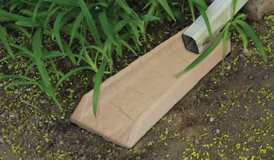 Image showing  24 in. Decorative Downspout Rain Splash Block, Sandstone